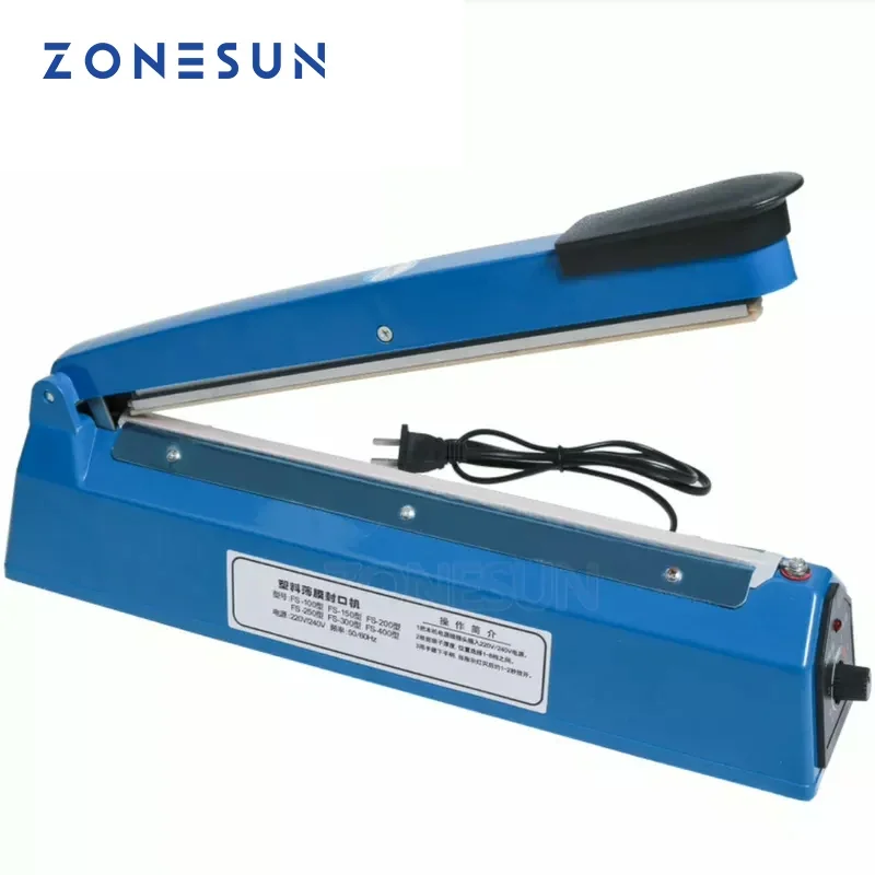Plastic Bag Impulse Heat Sealer - ZONESUN ZS-FS200 Ręczna Impulsowa Zgrzewarka do