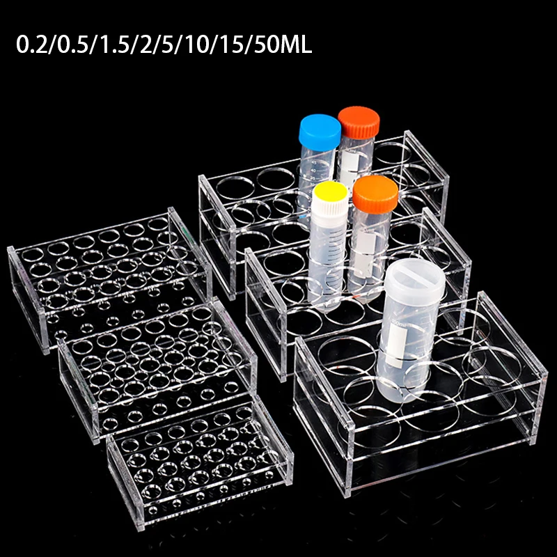 Lab Equipment - 0.2ML/0.5ML/1.5ML/2ML/10ML/15ML/50ML Stojak na probówki Uchwyt na