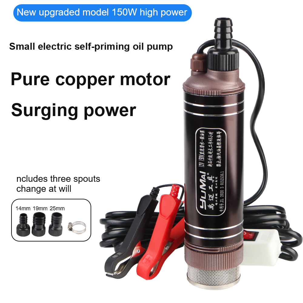 Mini Peristaltic Pump 12V - Wysokowydajna samozasysająca pompa olejowa Mini 45L/min