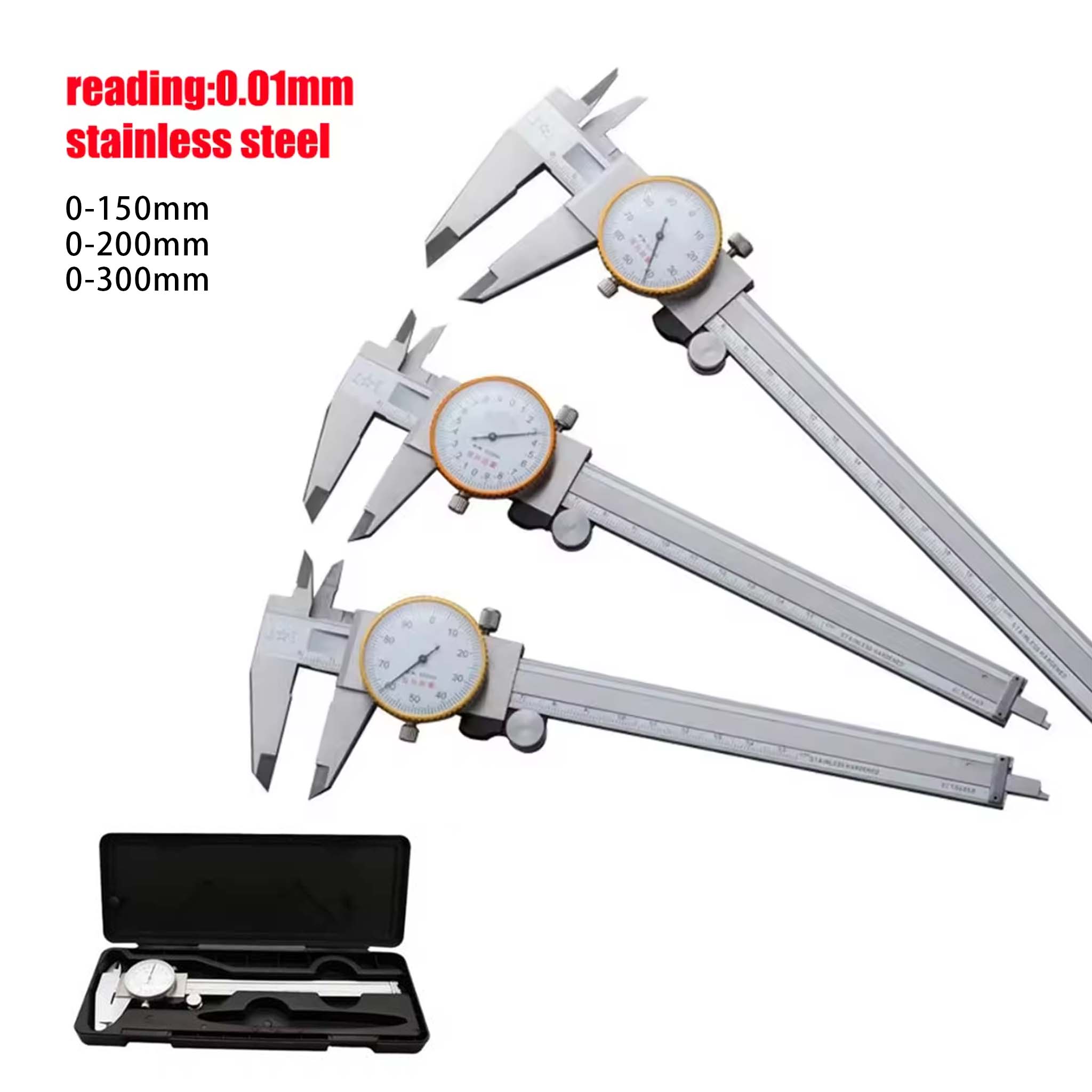 Digital Caliper 150Mm Stainless Steel - Suwmiarka zegarowa 0,02 mm, precyzyjna, przemysłowa,
