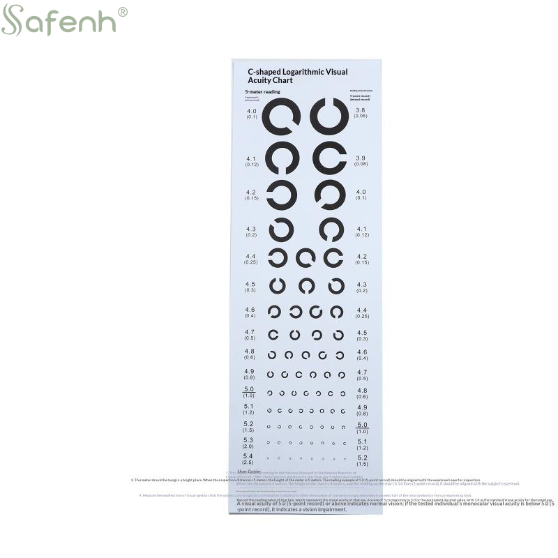 Medical Supplies - Karty do testowania wzroku z bliska,