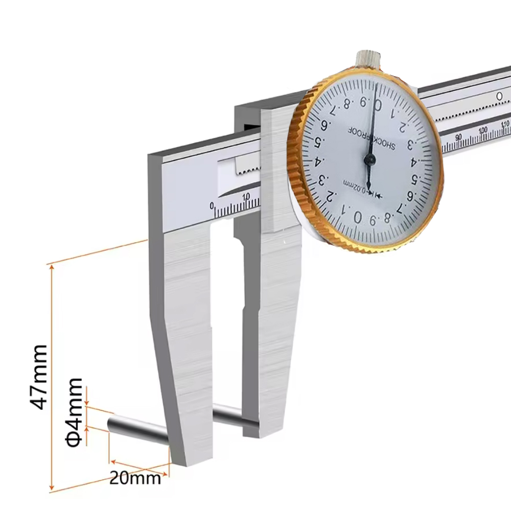 Digital Caliper 150Mm Stainless Steel - Suwmiarka cyfrowa do pomiaru średnicy wewnętrznej,