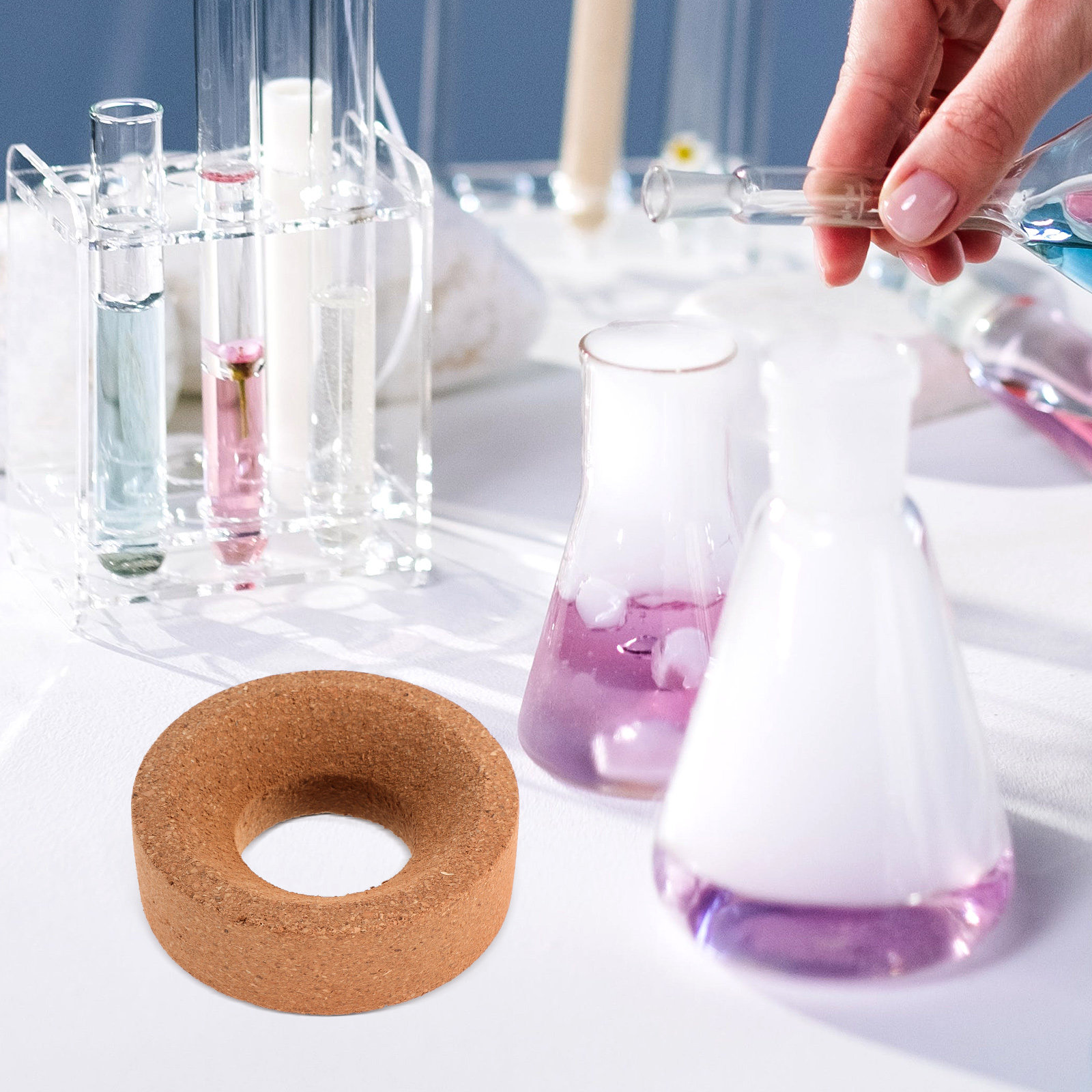 Stojak korkowy na kolby okrągł – Lab Equipment recenzja i cena