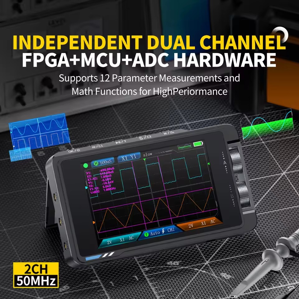 FNIRSI DS215H Przenośny Oscylo – Fnirsi Digital Oscilloscope Handheld recenzja i cena