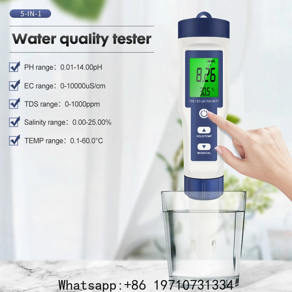 Cyfrowy miernik PH 5 w 1, test – Ph Meter Digital Water Tester recenzja i cena