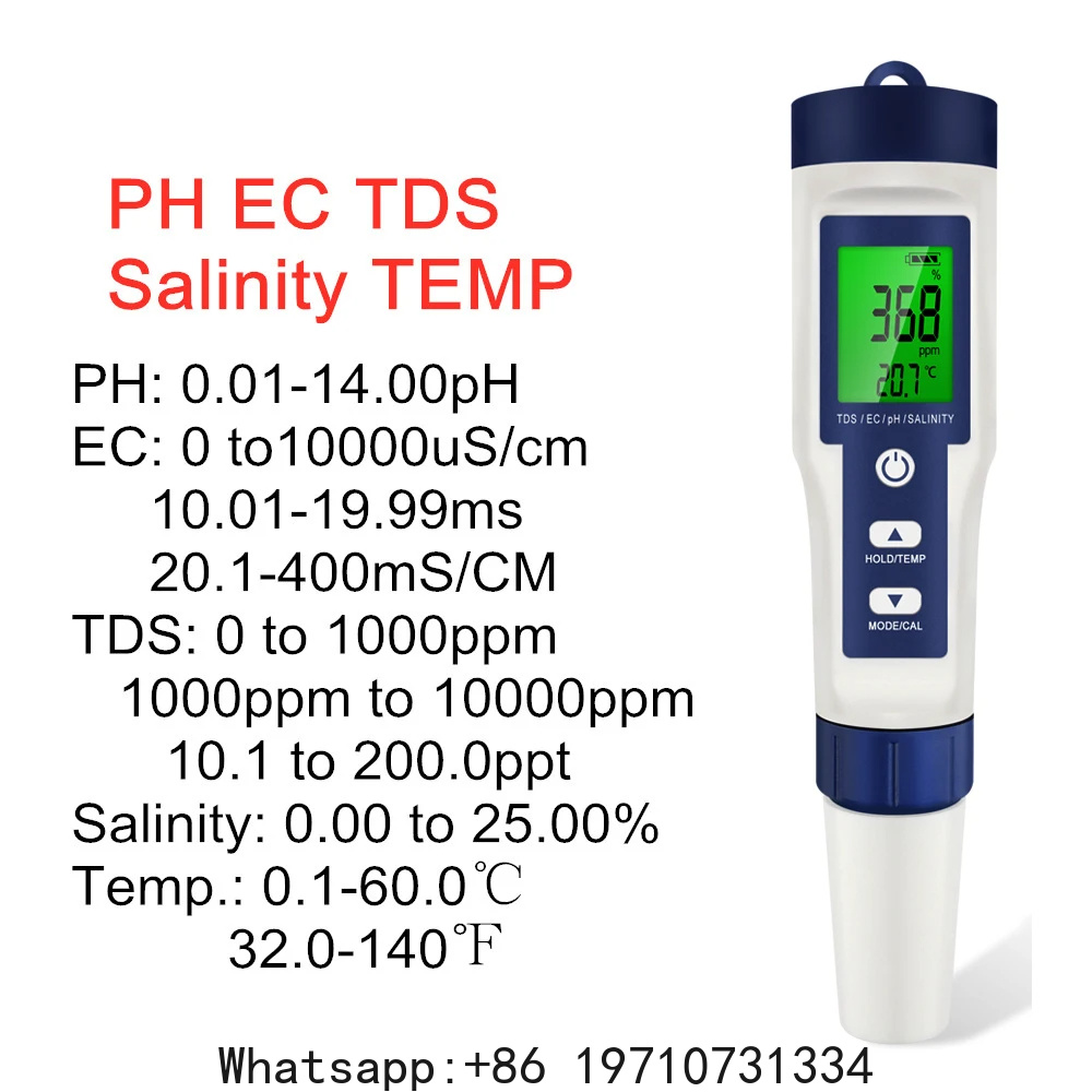 Cyfrowy miernik PH 5 w 1, test – Ph Meter Digital Water Tester recenzja i cena