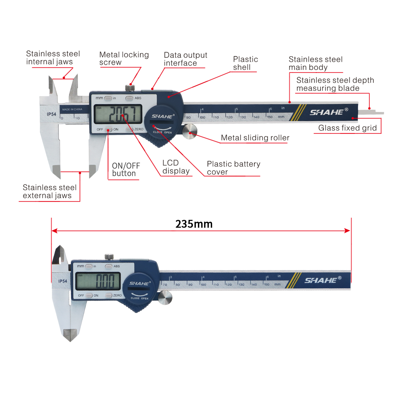 IP54 wodoodporna cyfrowa suwmi – Digital Caliper 150Mm Stainless Steel recenzja i cena
