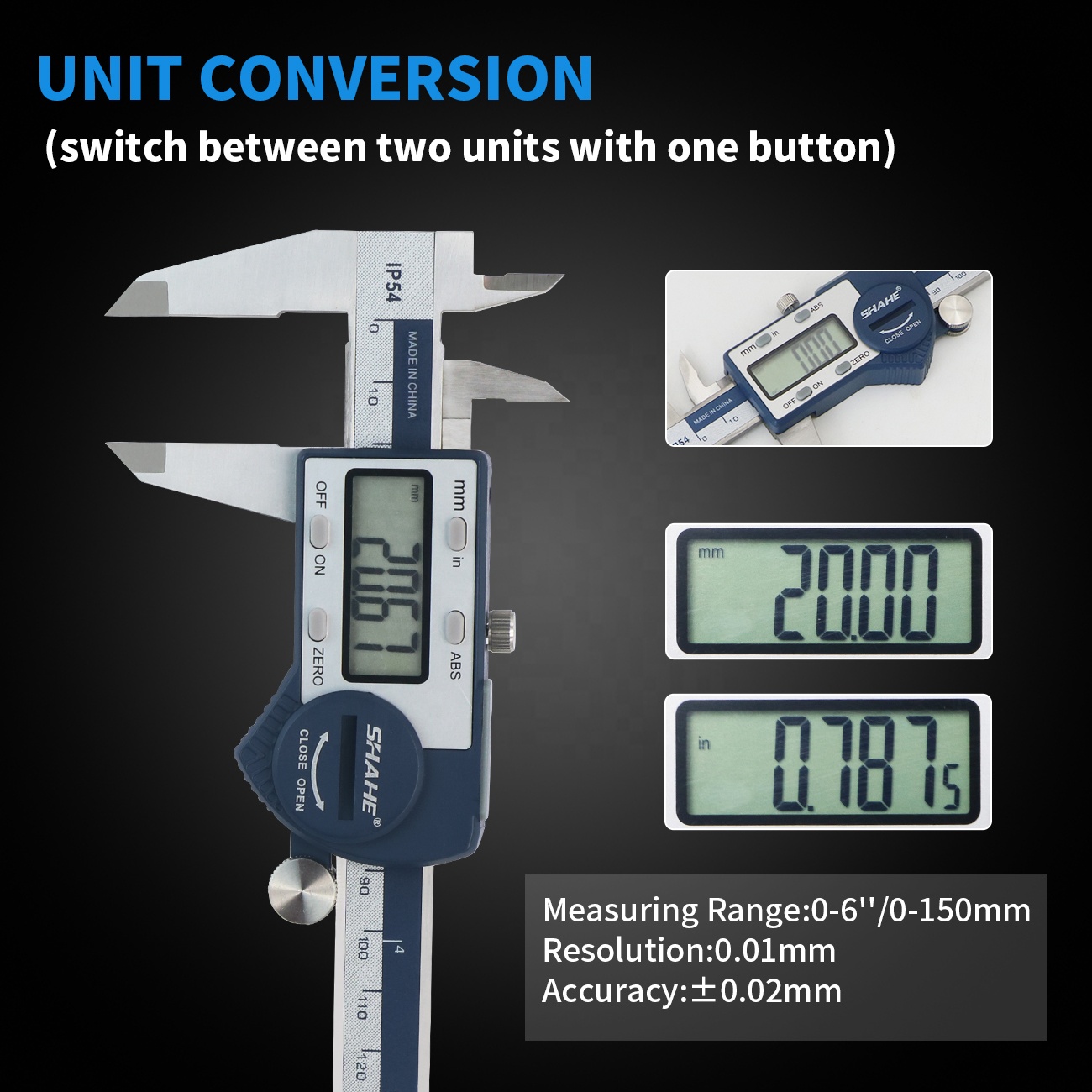 Suwmiarka cyfrowa IP54 0-150mm – Digital Caliper 150Mm Stainless Steel recenzja i cena