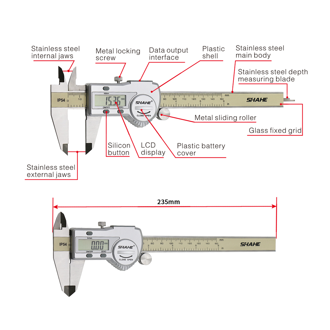 Suwmiarka Shahe 0-150 MM, suwm – Digital Caliper 150Mm Stainless Steel recenzja i cena