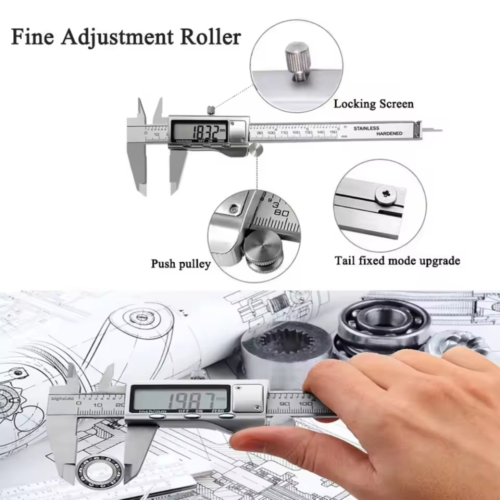 Elektroniczny suwmiarka elektr – Digital Caliper 150Mm Stainless Steel recenzja i cena