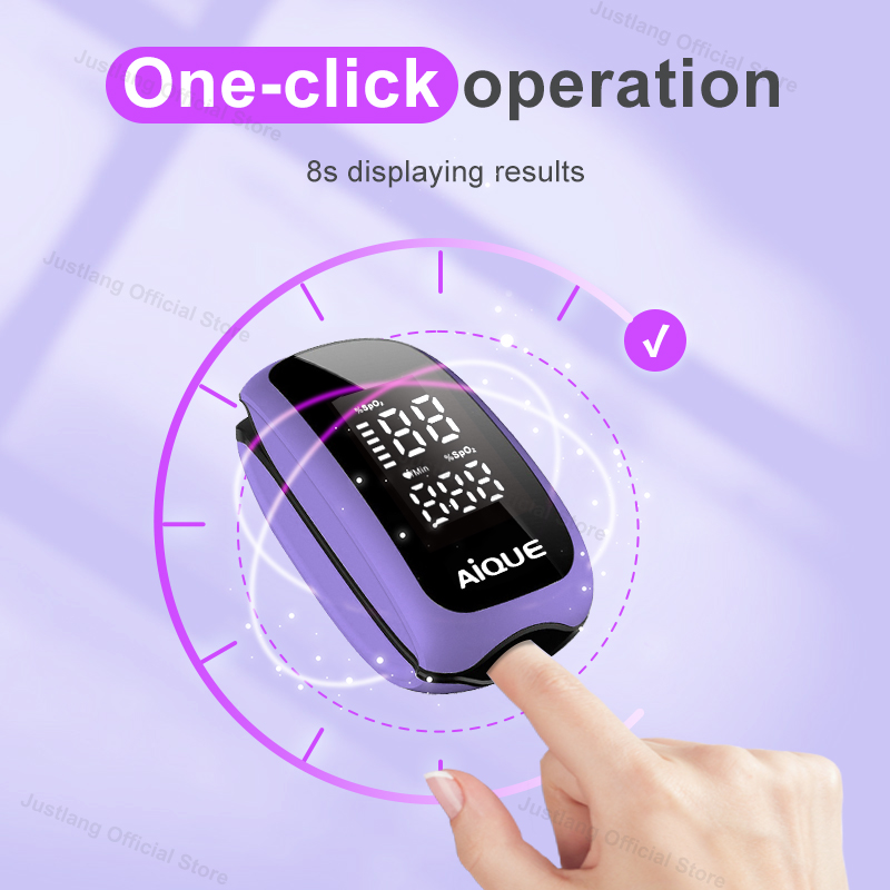 AiQUE Fioletowy Ładowalny Pomi – Pulse Oximeter Fingertip Rechargeable recenzja i cena
