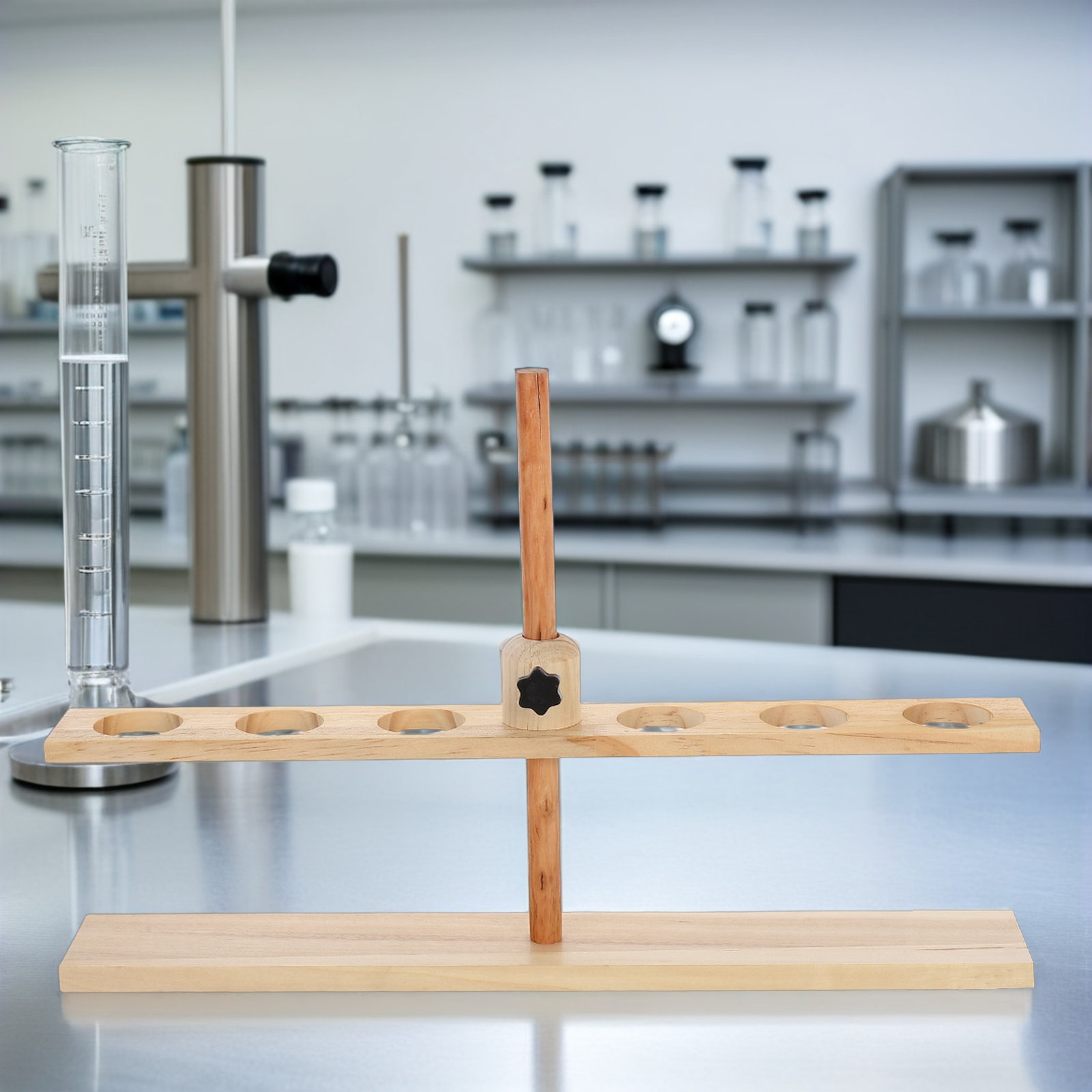 Drewniany stojak na 6 lejków z – Lab Equipment recenzja i cena